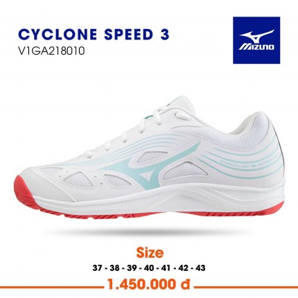 Giày Mizuno Cyclone speed 3 trắng V1GA218010